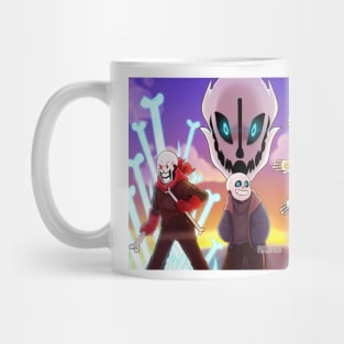 Glitchtale Sans, Papyrus and Gaster Mug